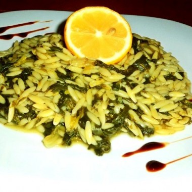 Orzo with Spinach