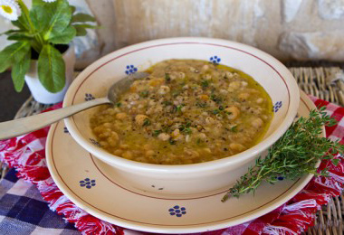 Chickpea Farro Italian Soup Recipe