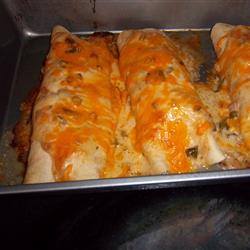 Shredded Chicken Enchiladas